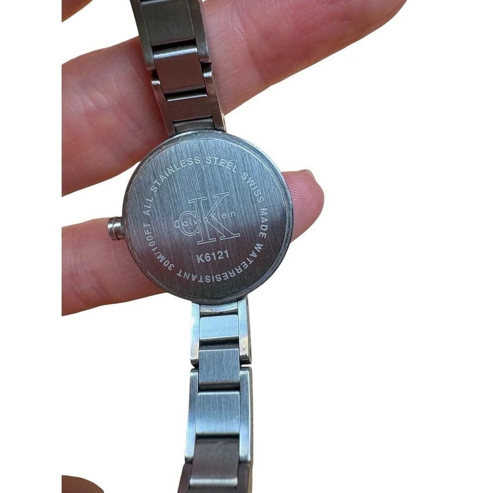 Calvin Klein Women's Bracelet Watch Stainless Steel K6121 Swiss Made NOT TESTED